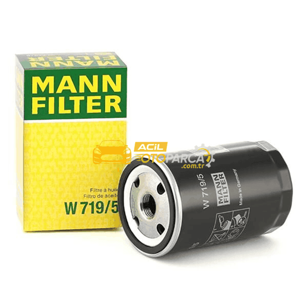 Volkswagen MANN W719-5 | Volkswagen Passat 1996-2000 1.8 Yağ Filtresi