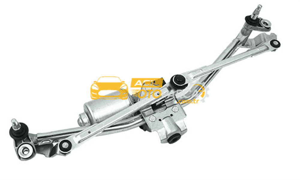 Volkswagen OEM 6Q1955119A | Volkswagen Polo 2006-2009 Ön Silecek Motoru Ve Kolları Orijinal