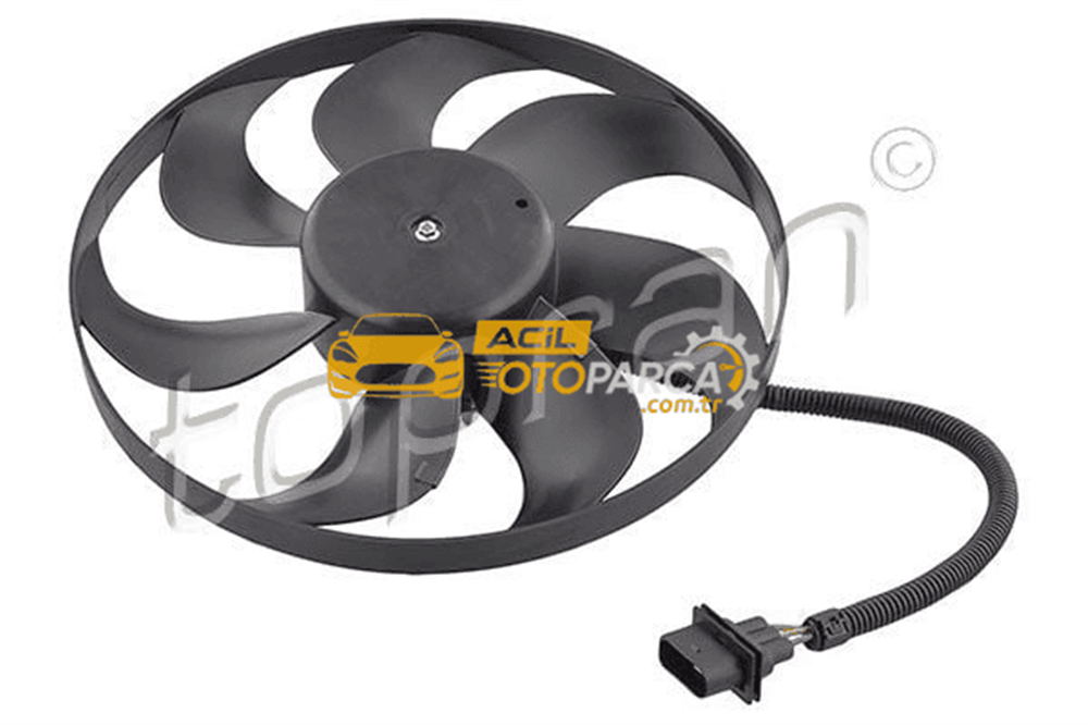 Volkswagen TOPRAN 107705 | Fan Motoru 100 60W 345mm VW Golf Polo