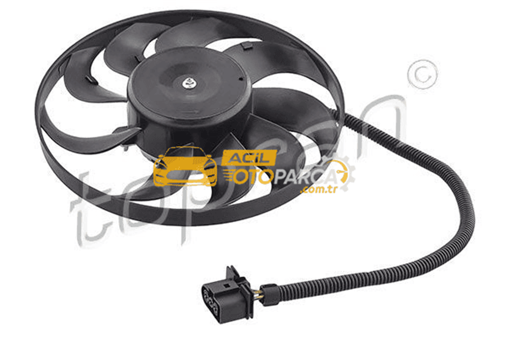Volkswagen TOPRAN 107706 | Fan Motoru-(VW: Golf IV / Bora / Audi: A3 / Skoda: Octacıa / Seat: Leon / Toledo)