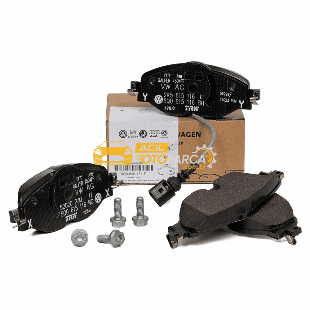 Volkswagen VAG / ORJINAL 8V0698151S | Seat Ateca Büyük Tip Ön Fren Balata Takımı Orijinal