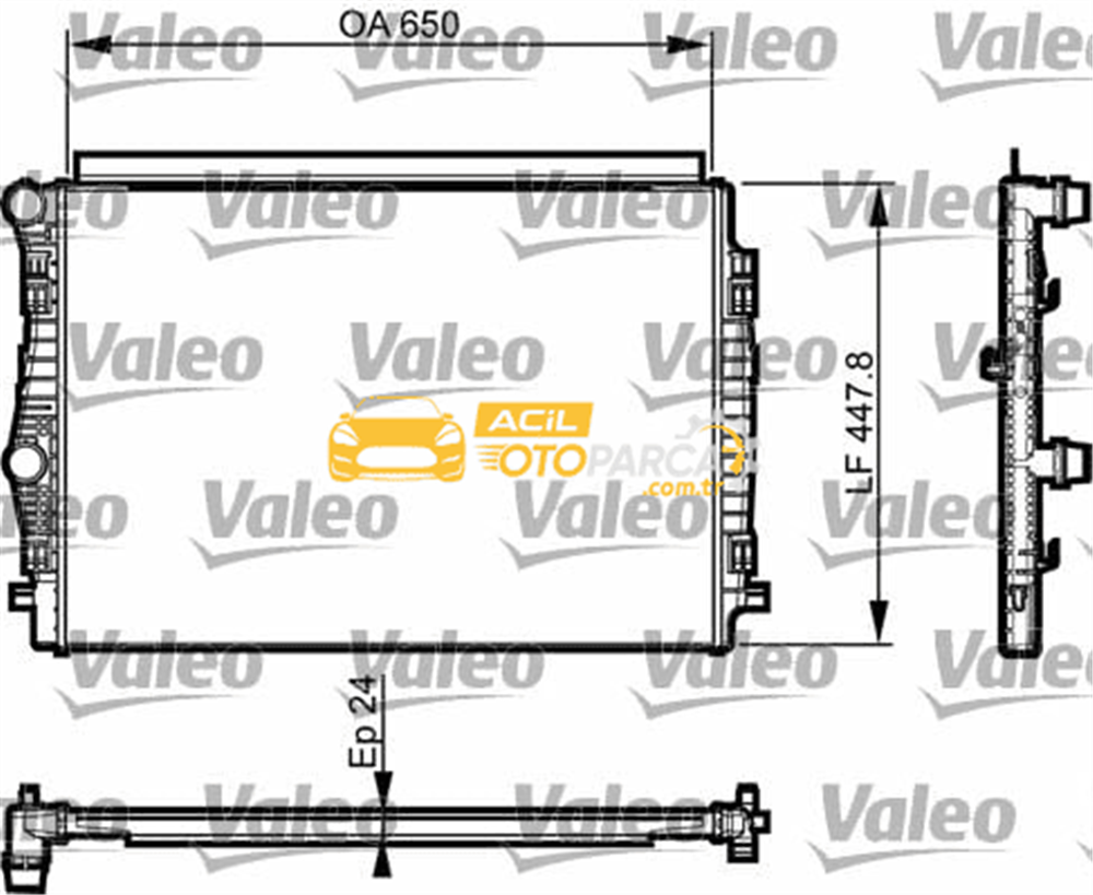 Volkswagen VALEO 735559 | Radyatör 13-Golf.VII-A3 1.4Tsi 140 Hp *Chpa*