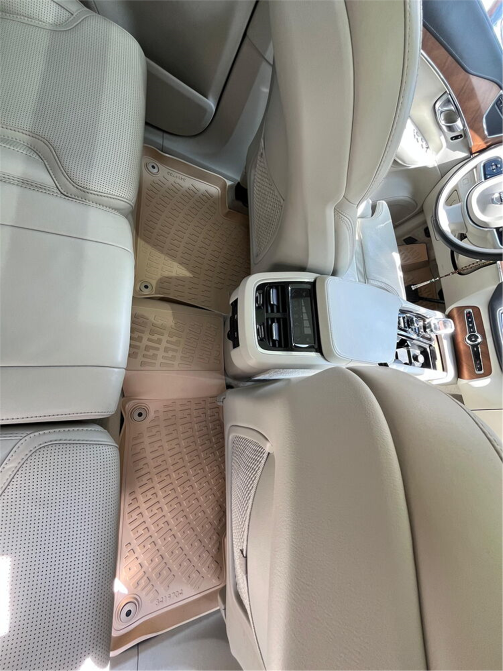 Volvo XC90 2016 Sonrası Havuzlu Paspas | Bej Benzin & Dizel