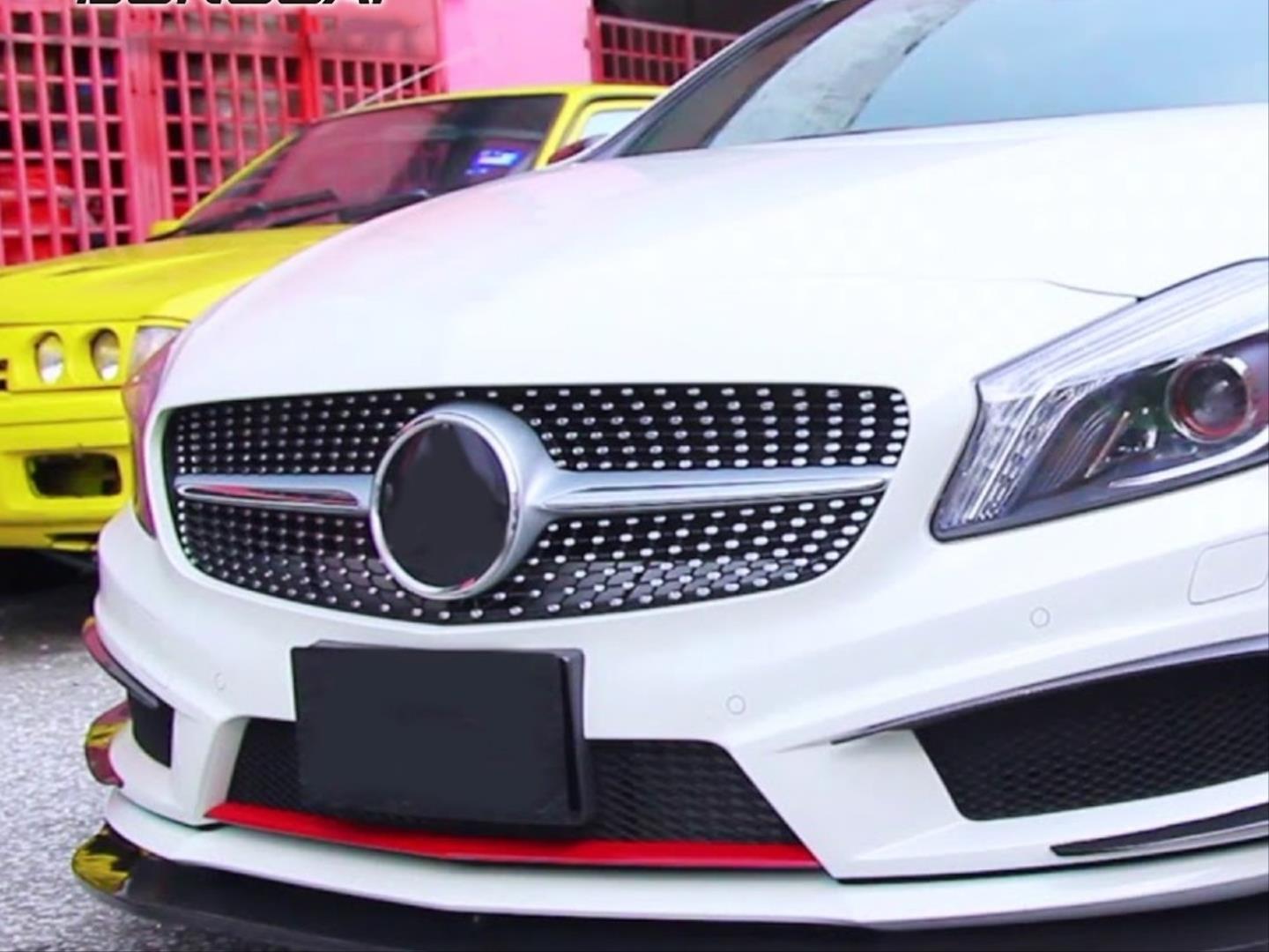 W117 CLA IÇIN UYUMLU 2013-2015 CLA IÇIN UYUMLU DIAMOND PANJUR - GRI 