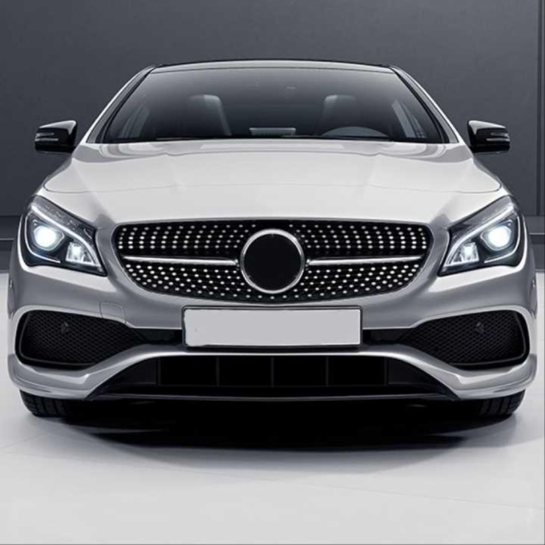 W117 CLA IÇIN UYUMLU 2016-2018 CLA IÇIN UYUMLU DIAMOND PANJUR - SIYAH 
