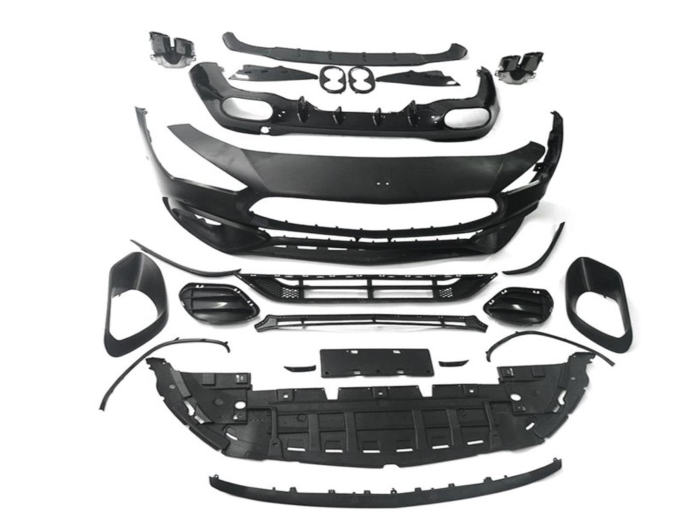 W118 CLA IÇIN UYUMLU CLA 45 GÖRÜNÜM FULL BODY KIT (ÖN TAMPON , PANJUR,DIFÜZÖR,EGZOZ) 