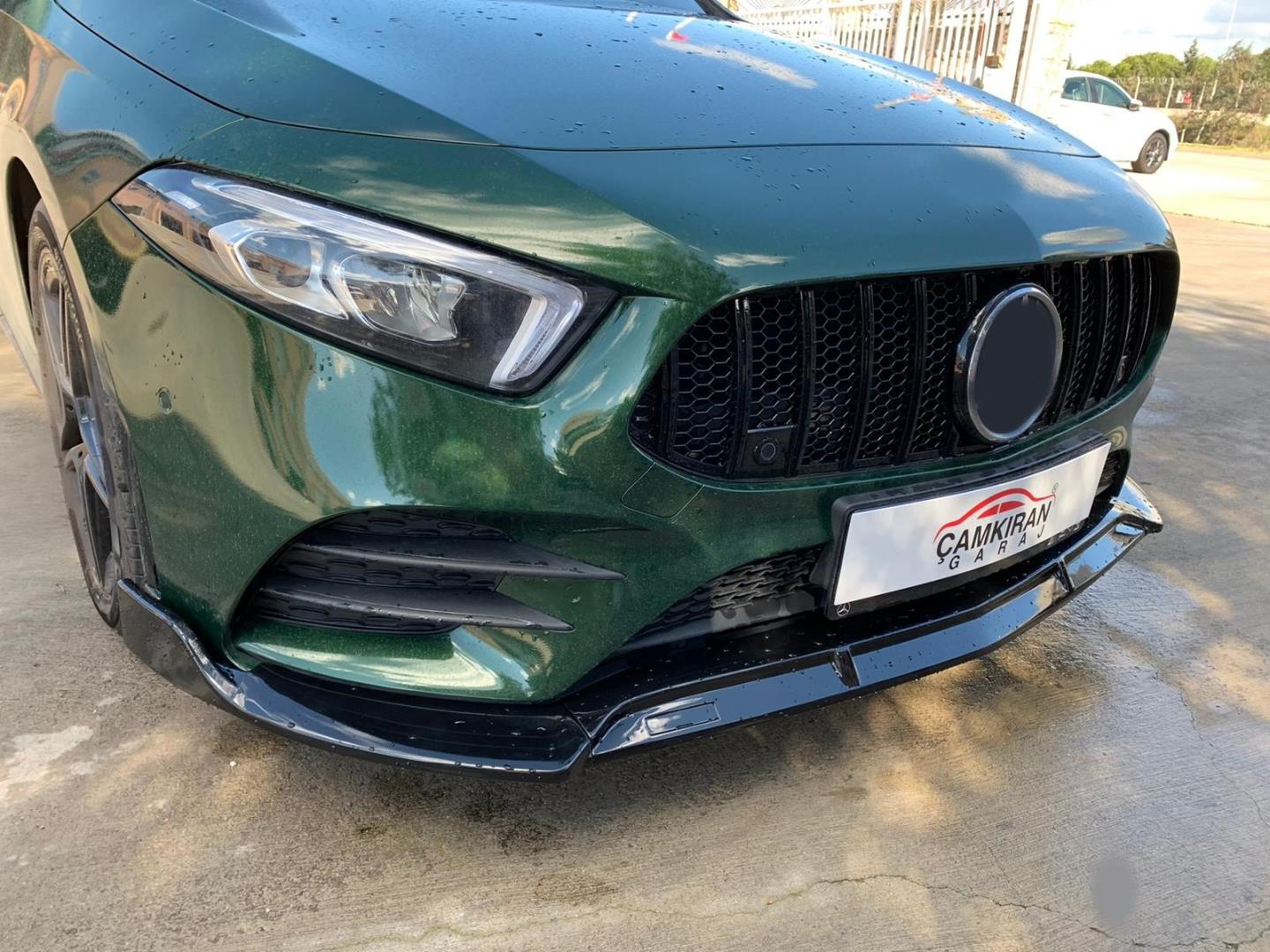 W177 A SERISI IÇIN ÖN LIP   - PIANO BLACK (PARLAK SIYAH)   (STYLE VE PROGRESSIVE DONANIM IÇIN) 