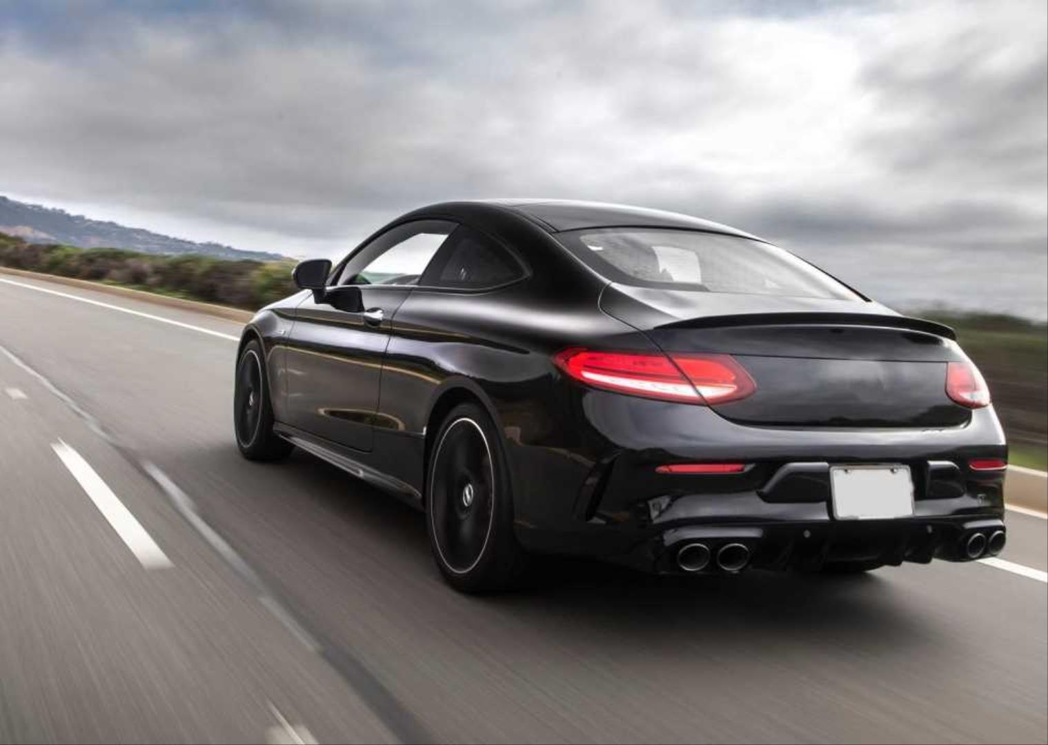W205 COUPE IÇIN C43 DIFÜZÖR & EGZOZ SETI  (SIYAH EGZOZ ILE)