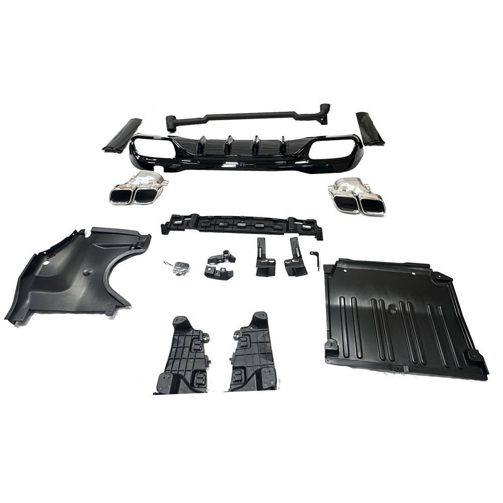 W206 DİFÜZÖR C63 + EGSOZ UCU C63 SİLVER