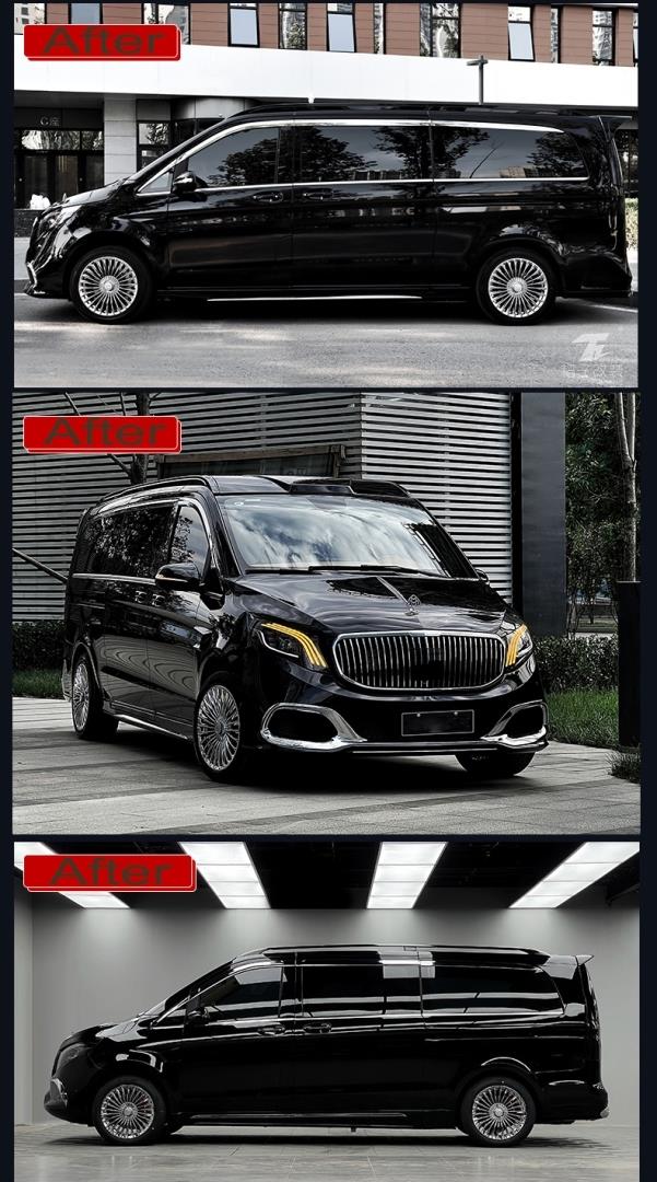 W447 VITO IÇIN UYUMLU AERO KIT (TAVAN RAYI-SPOILER-MOON VISOR)  