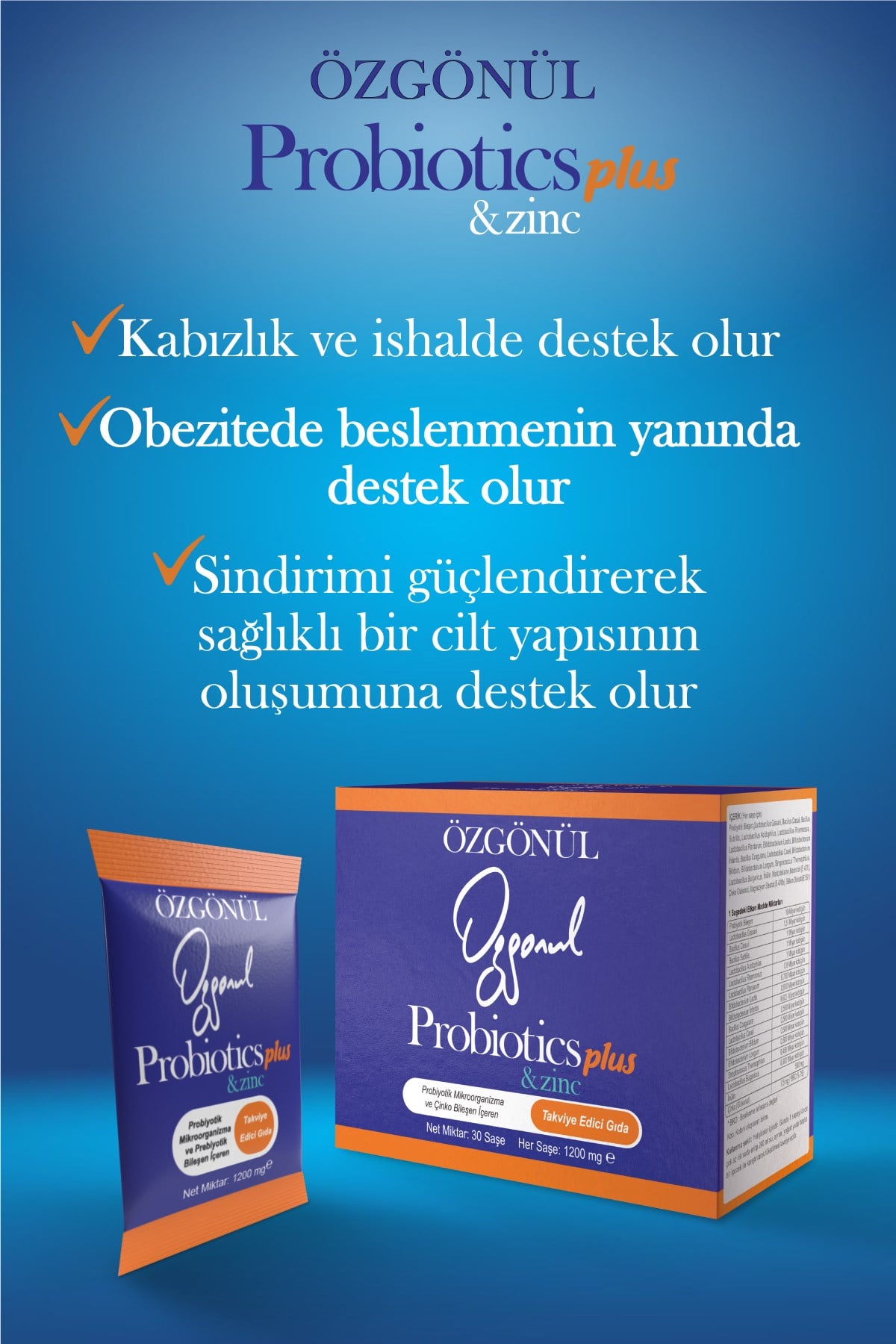 Özgönül Probiotics Plus & Zinc
