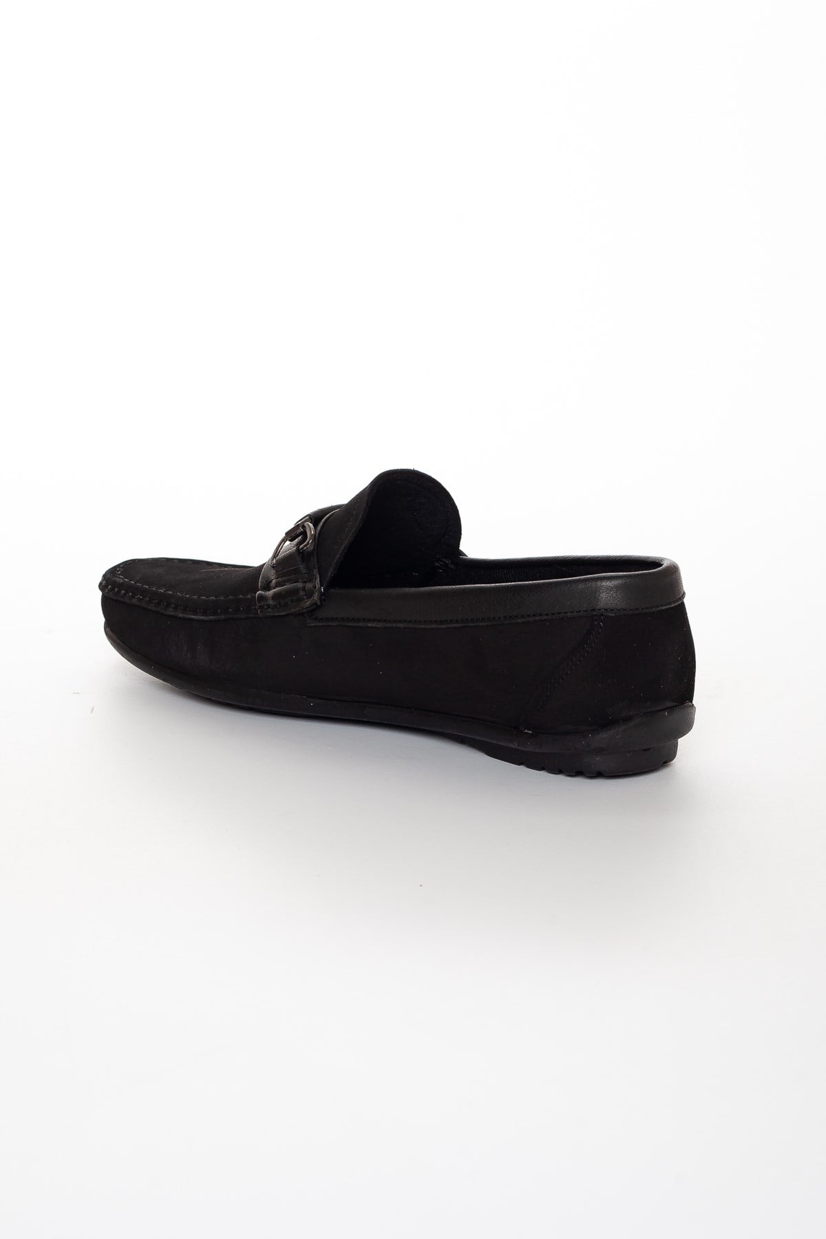 KAPLAMA TOKA NUBUK HORTUMLU LOAFER SİYAH
