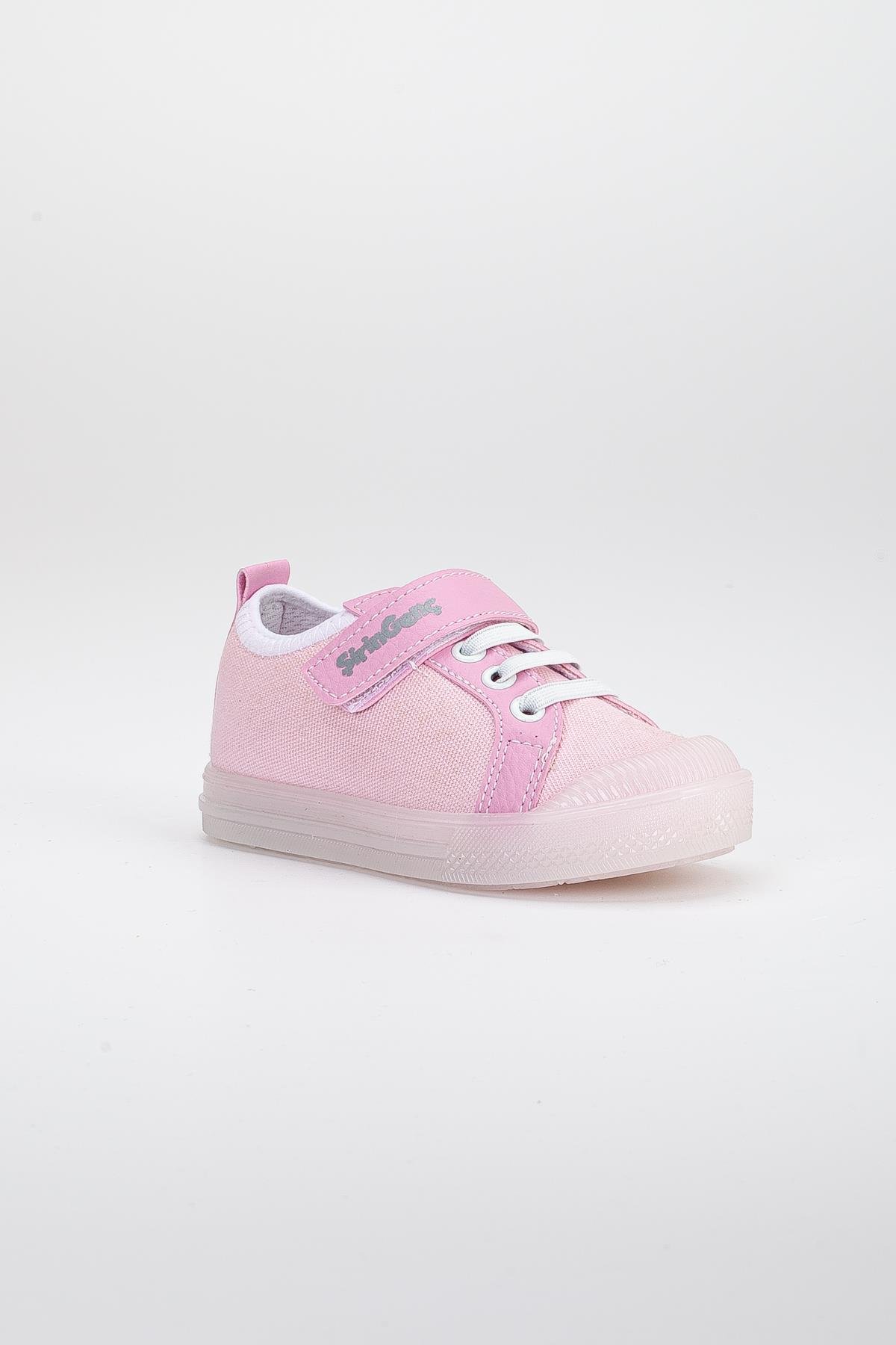 KETEN ŞEFFEF VE BEYAZ TABAN BEBEK ÇOCUK CONVERSE PEMBE