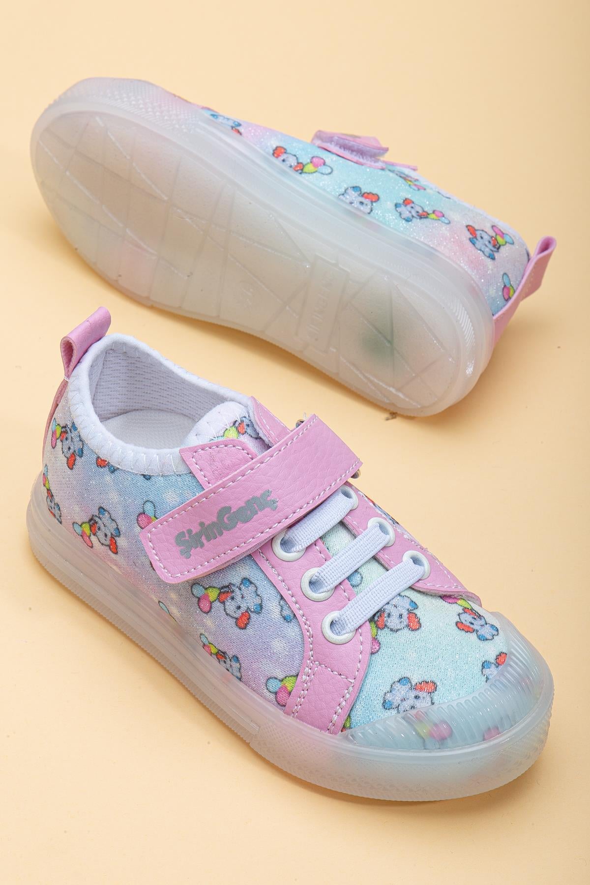 KETEN ŞEFFEF VE BEYAZ TABAN BEBEK ÇOCUK CONVERSE FUŞYA