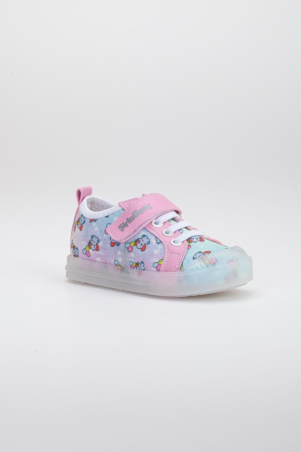 KETEN ŞEFFEF VE BEYAZ TABAN BEBEK ÇOCUK CONVERSE FUŞYA