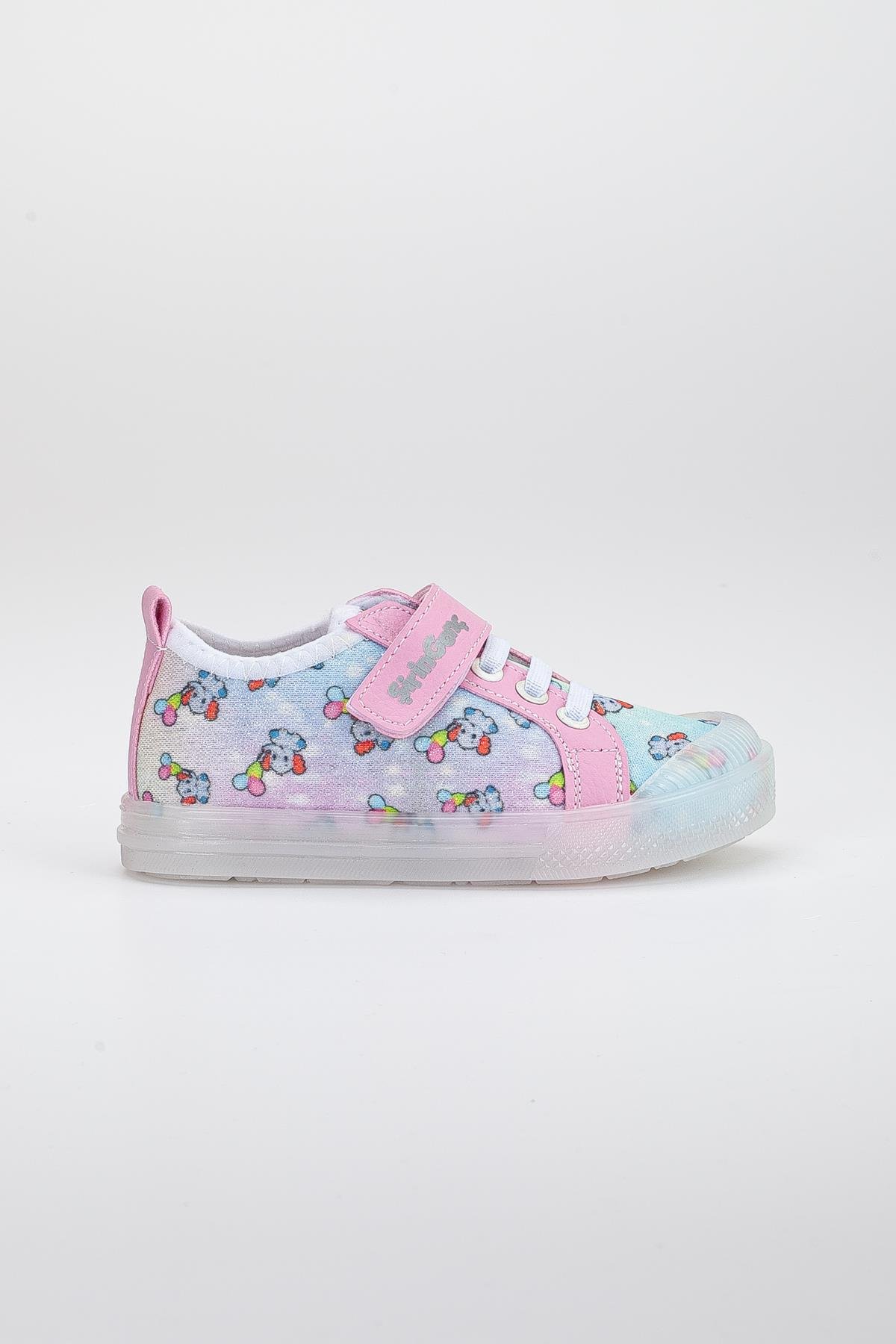 KETEN ŞEFFEF VE BEYAZ TABAN BEBEK ÇOCUK CONVERSE FUŞYA
