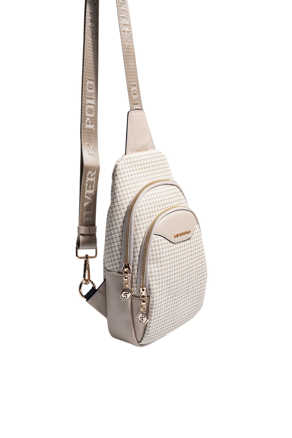 SP959-M204Silver & PoloBel Çantası & FreeBagSilver & Polo SP959 Kadın Vücut Çantası Kum-Kum Beji