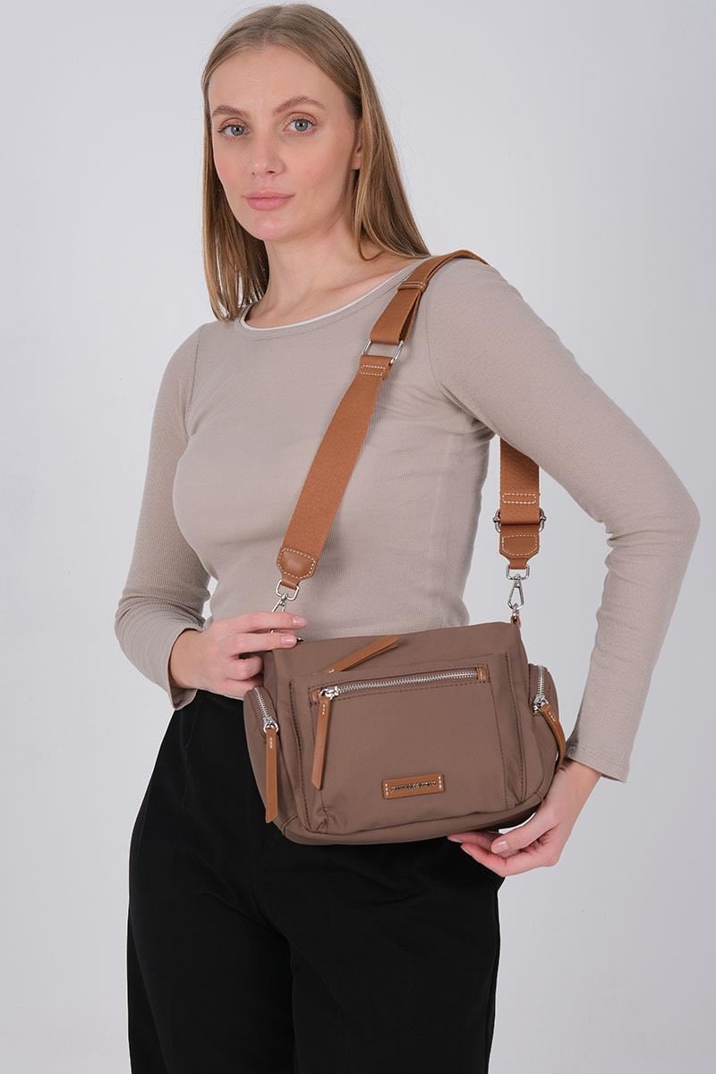 1229-M206Silver & PoloÇapraz ÇantaSilver & Polo 1229 Kadın Çapraz Çanta Kahve-Taba