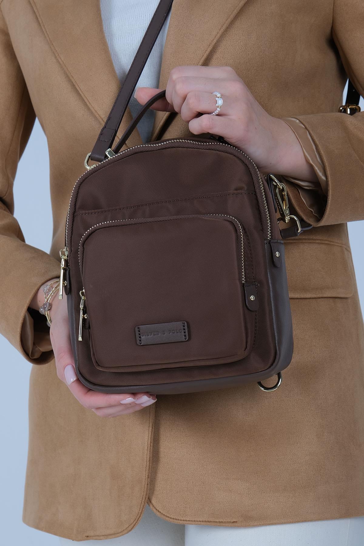 1220-M206Silver & PoloÇapraz ÇantaSilver & Polo 1220 Kadın Çapraz Çanta Kahve