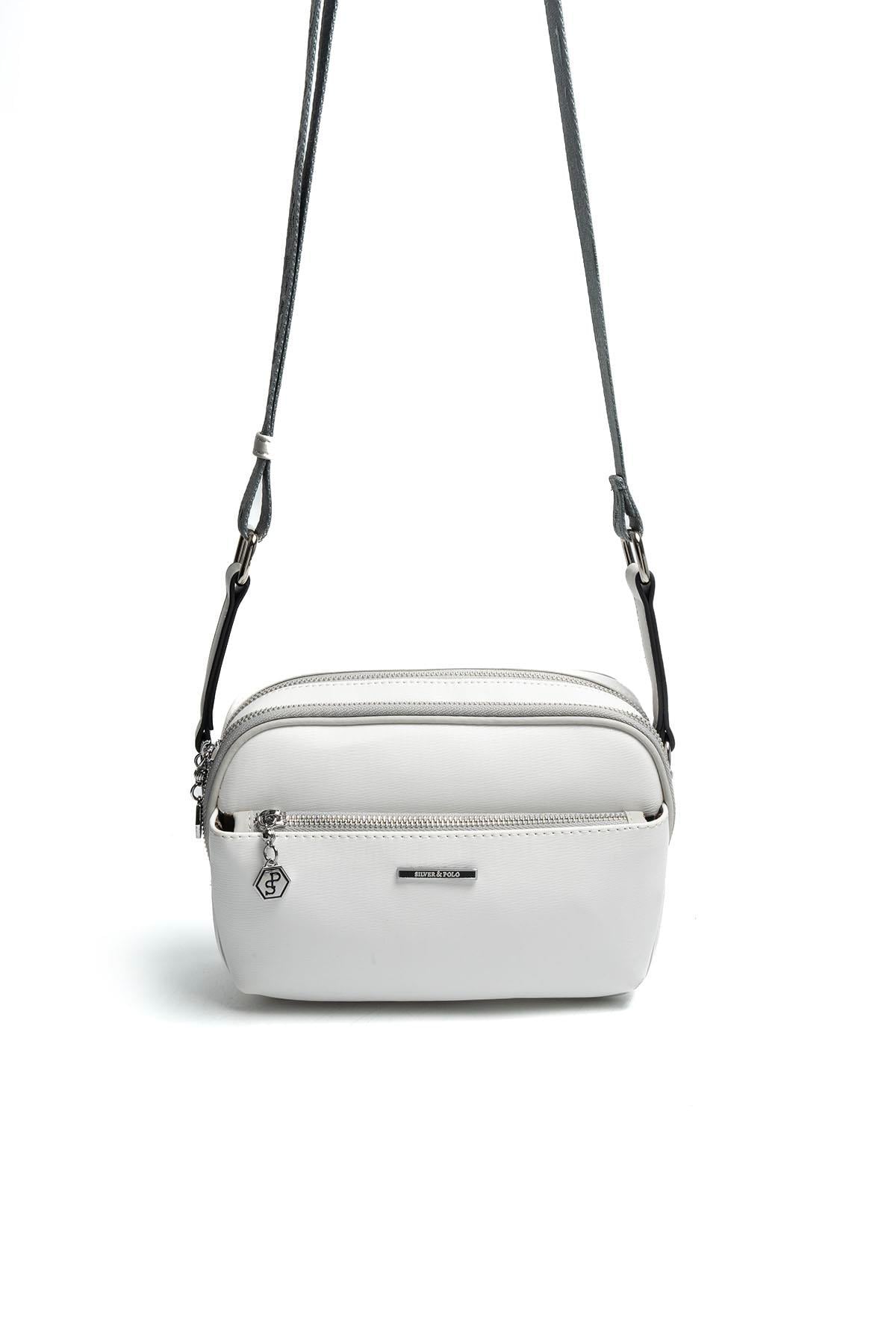 SP1162-M105Silver & PoloÇapraz ÇantaSilver & Polo SP1162 Kadın Çapraz Çanta Beyaz-A.Gri