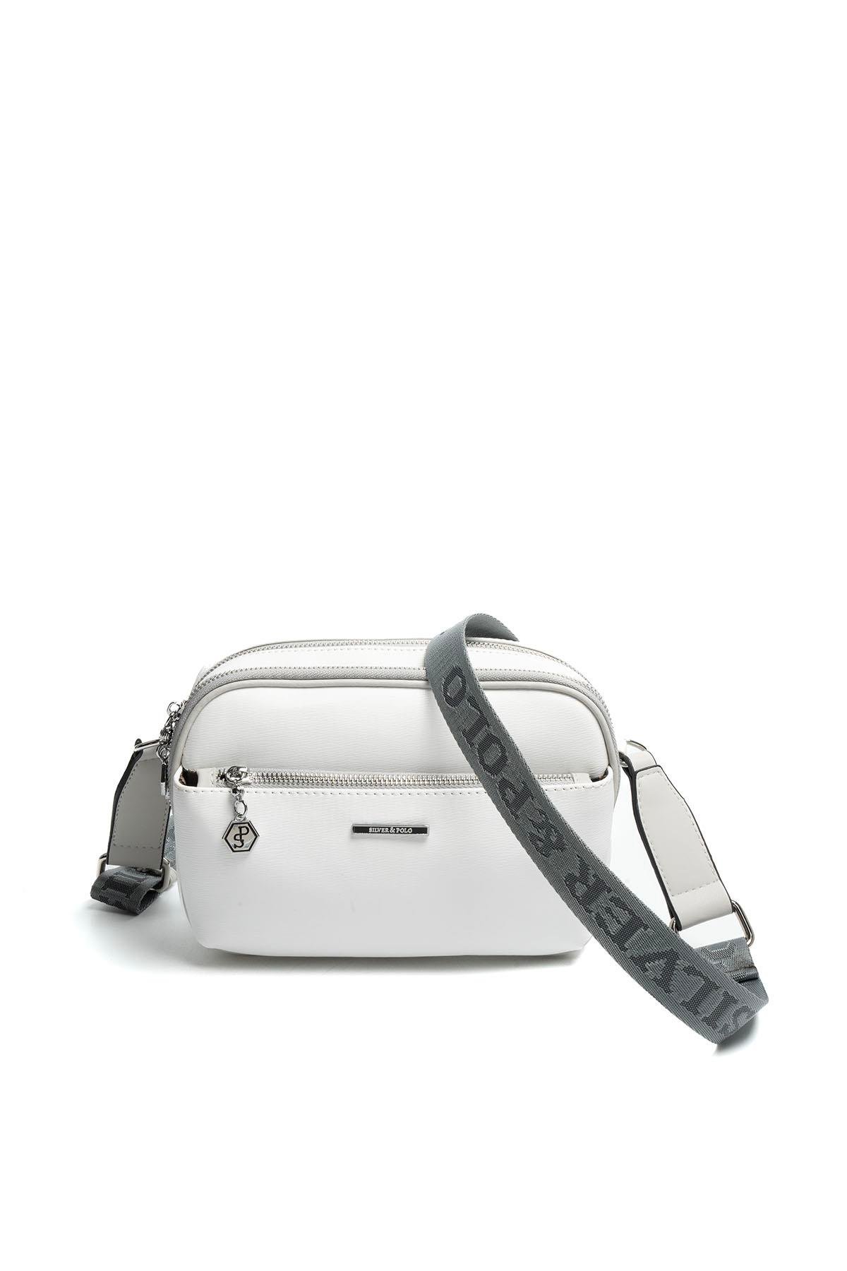 SP1162-M105Silver & PoloÇapraz ÇantaSilver & Polo SP1162 Kadın Çapraz Çanta Beyaz-A.Gri