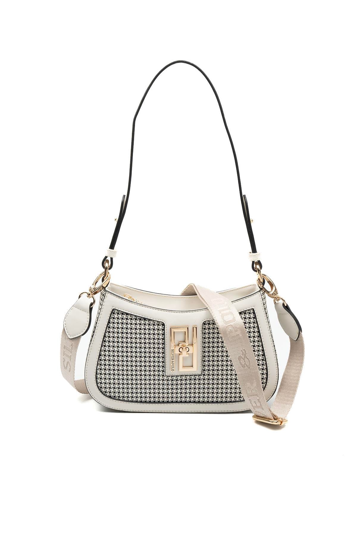 SP1132-M204Silver & PoloÇapraz ÇantaSilver & Polo SP1132 Kadın Çapraz Çanta Siyah-Kemik