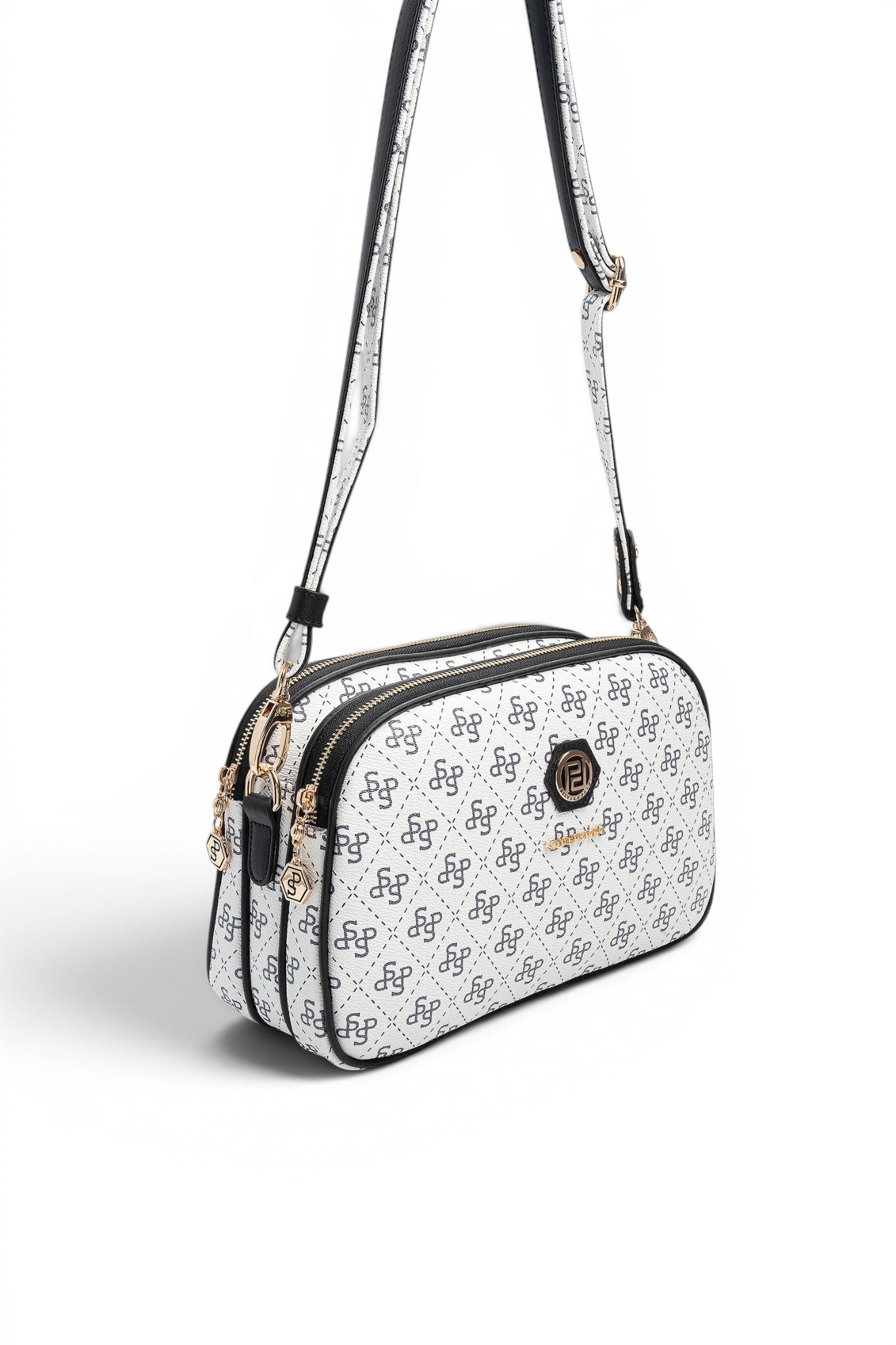SP745-M178Silver & PoloÇapraz ÇantaSilver & Polo SP745 Kadın Çapraz Çanta Beyaz-Siyah