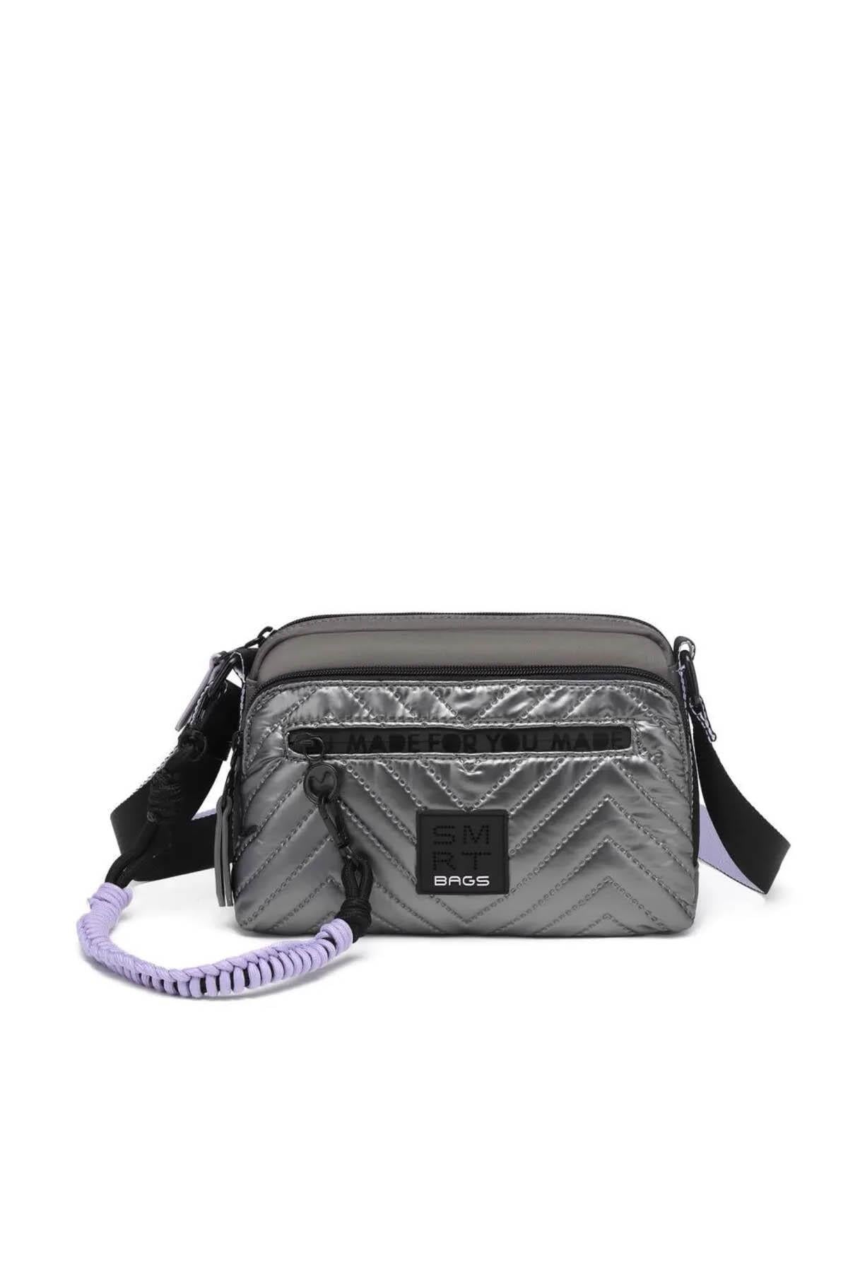 3249-MoncSmart BagsÇapraz ÇantaSmart Bags 3249 Çapraz Çanta Gri-Lila
