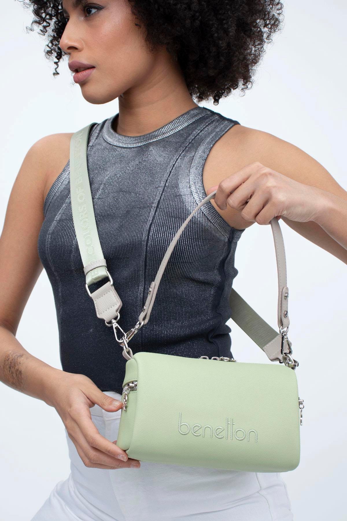 BNT1364-SoftUnited BenettonÇapraz ÇantaUnited Benetton BNT1364 Çapraz Çanta Yeşil-Taş