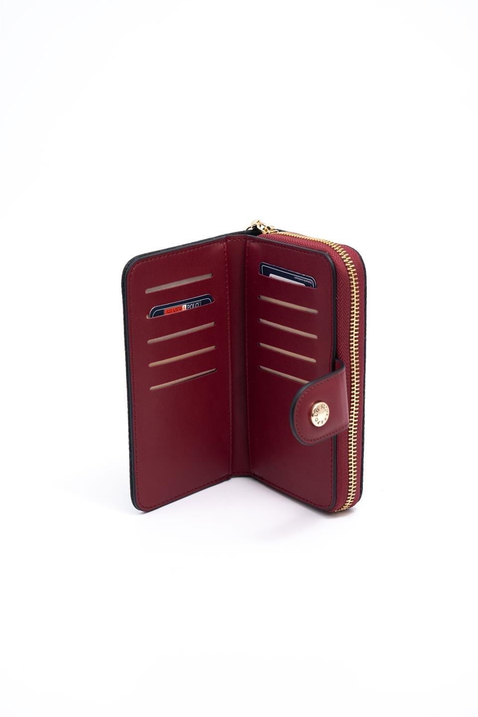 SP882-M178Silver & PoloCüzdan & KartlıkSilver & Polo SP882 Kadın Cüzdan & Kartlık Siyah-Bordo