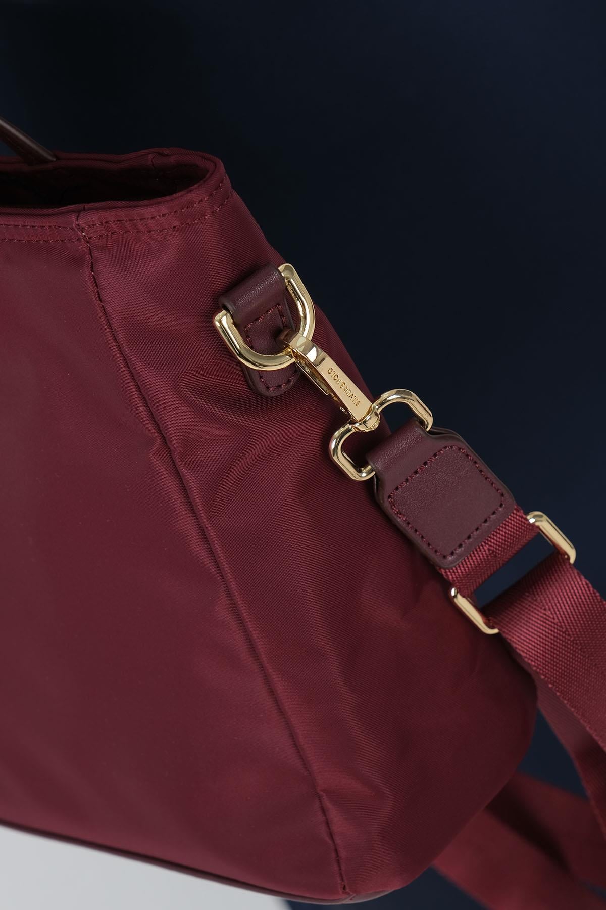 1225-M206Silver & PoloEl ÇantasıSilver & Polo 1225 Kadın El Çantası Bordo