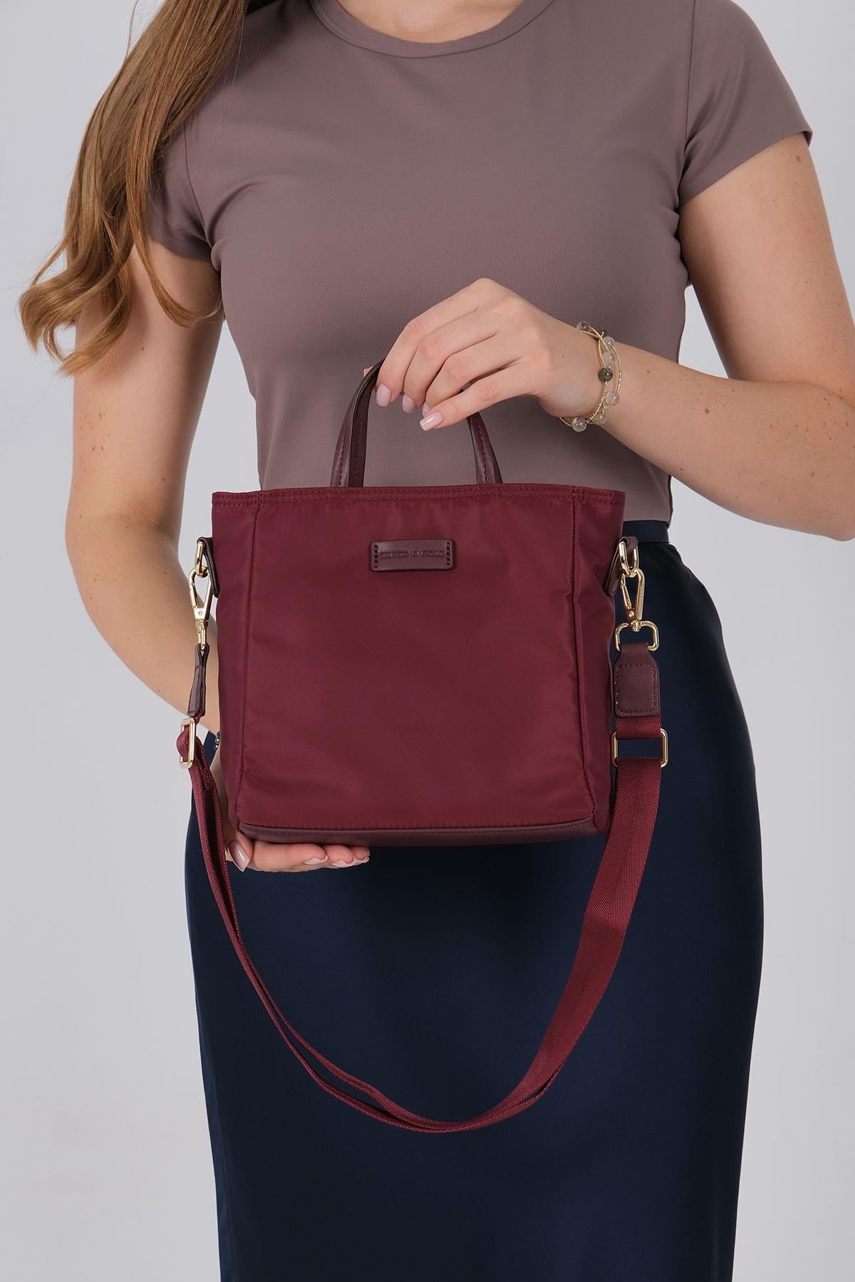 1225-M206Silver & PoloEl ÇantasıSilver & Polo 1225 Kadın El Çantası Bordo