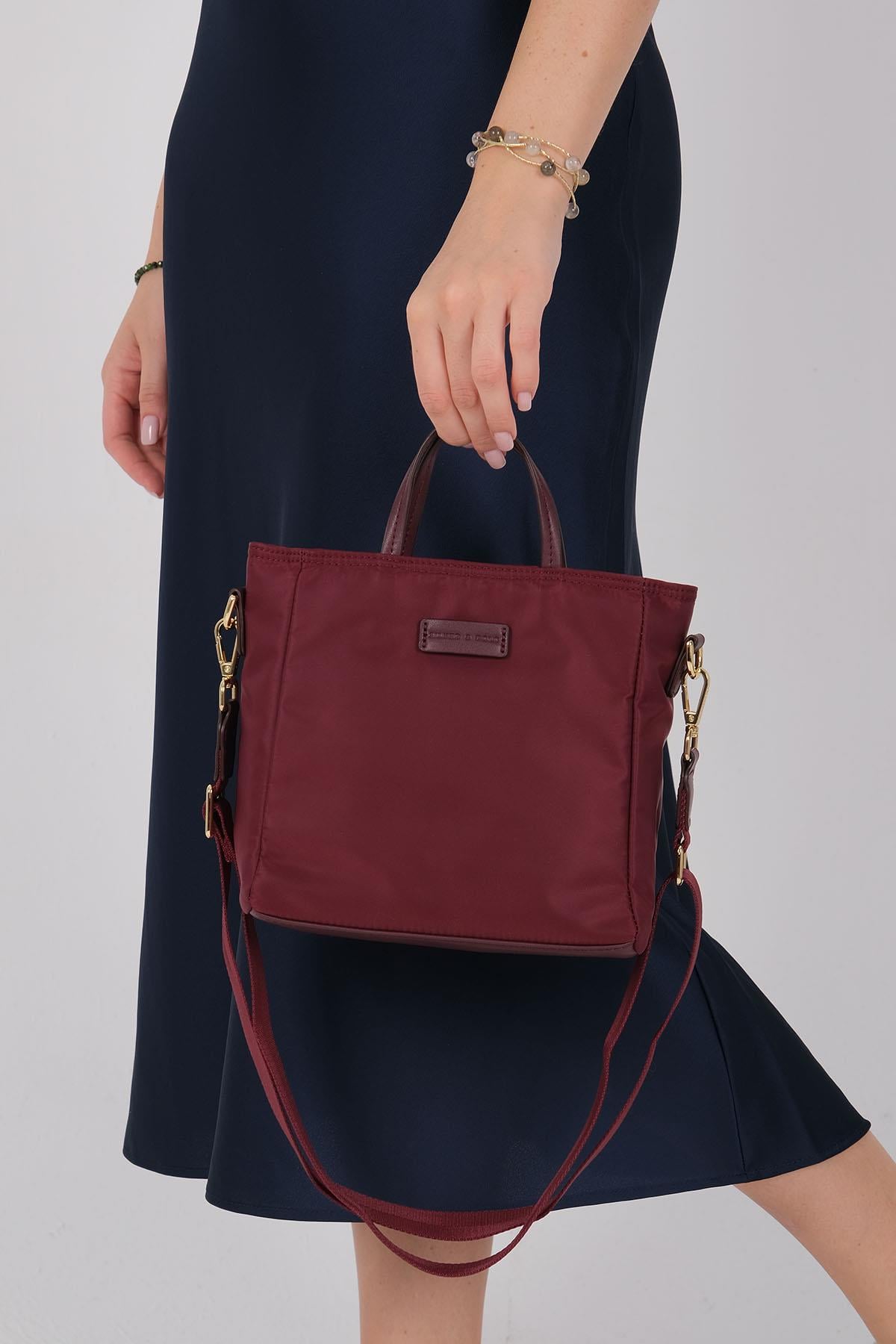1225-M206Silver & PoloEl ÇantasıSilver & Polo 1225 Kadın El Çantası Bordo