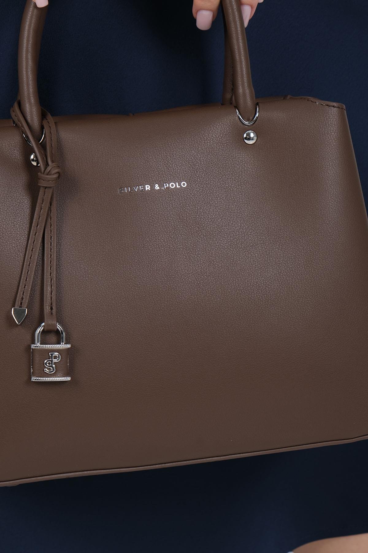 1236-M207Silver & PoloEl ÇantasıSilver & Polo 1236 Kadın El Çantası Kahve