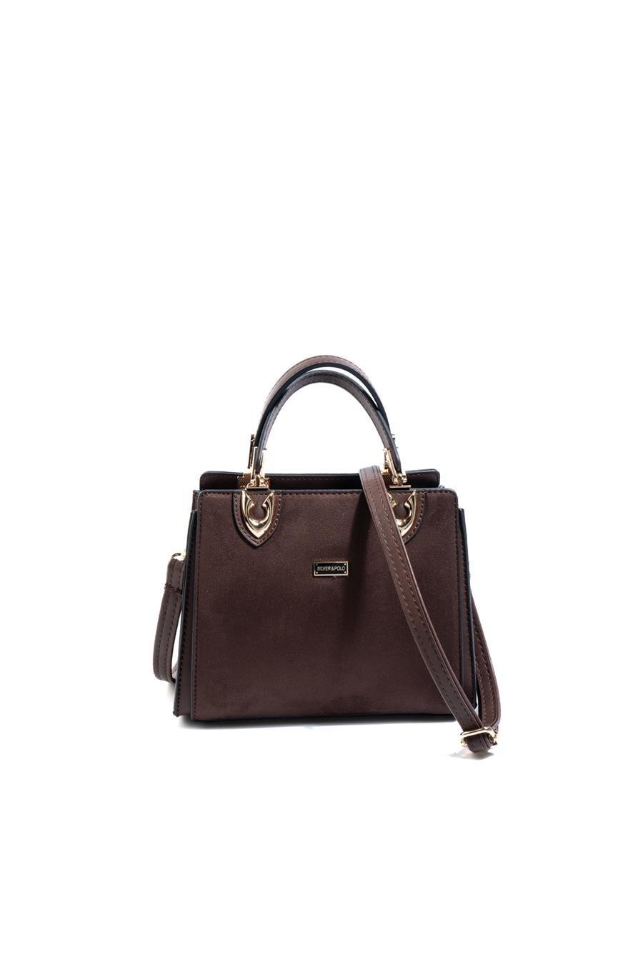 SP1133-M12Silver & PoloEl ÇantasıSilver & Polo SP1133 Kadın El Çantası Kahve