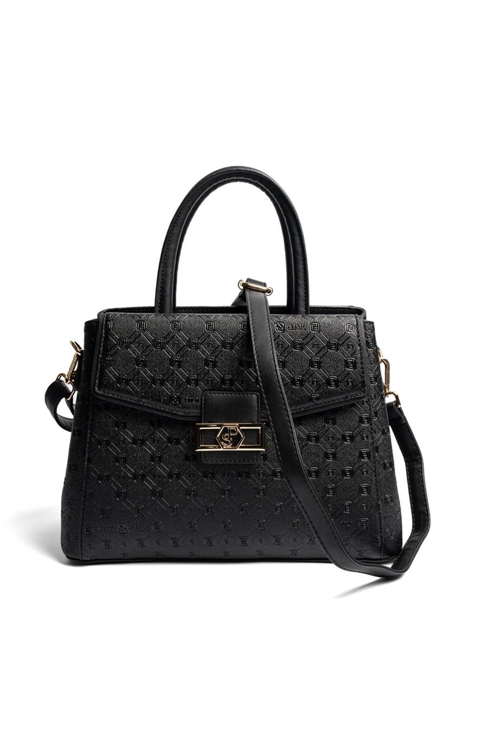 SP1264-M46_100Silver & PoloEl ÇantasıSilver & Polo SP1264 Kadın El Çantası Siyah