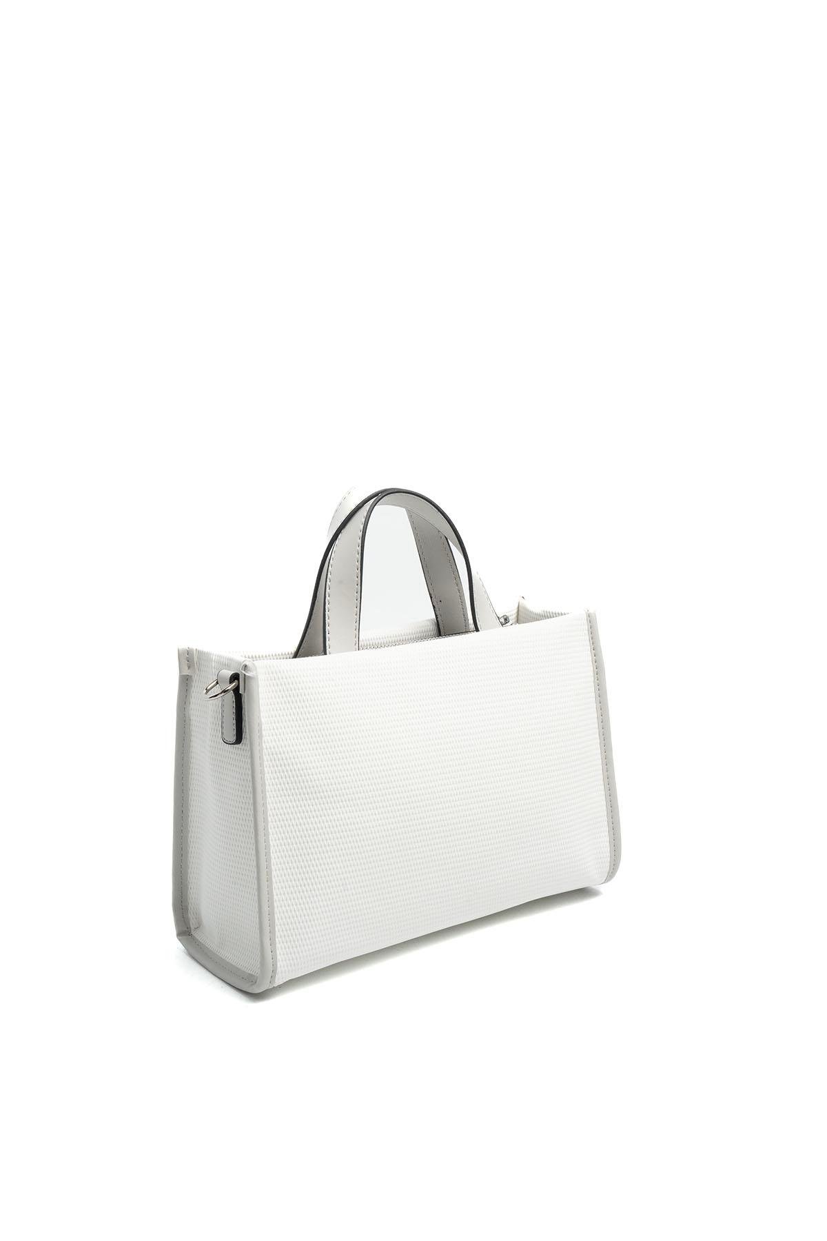 SP1271-M86Silver & PoloEl ÇantasıSilver & Polo SP1271 Kadın El Çantası Beyaz-A.Gri