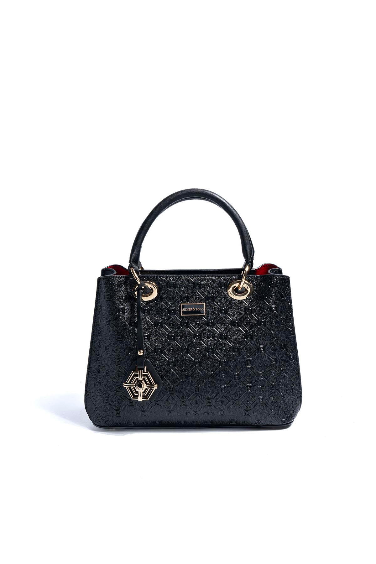 SP1272-M46Silver & PoloEl ÇantasıSilver & Polo SP1272 Kadın El Çantası Siyah