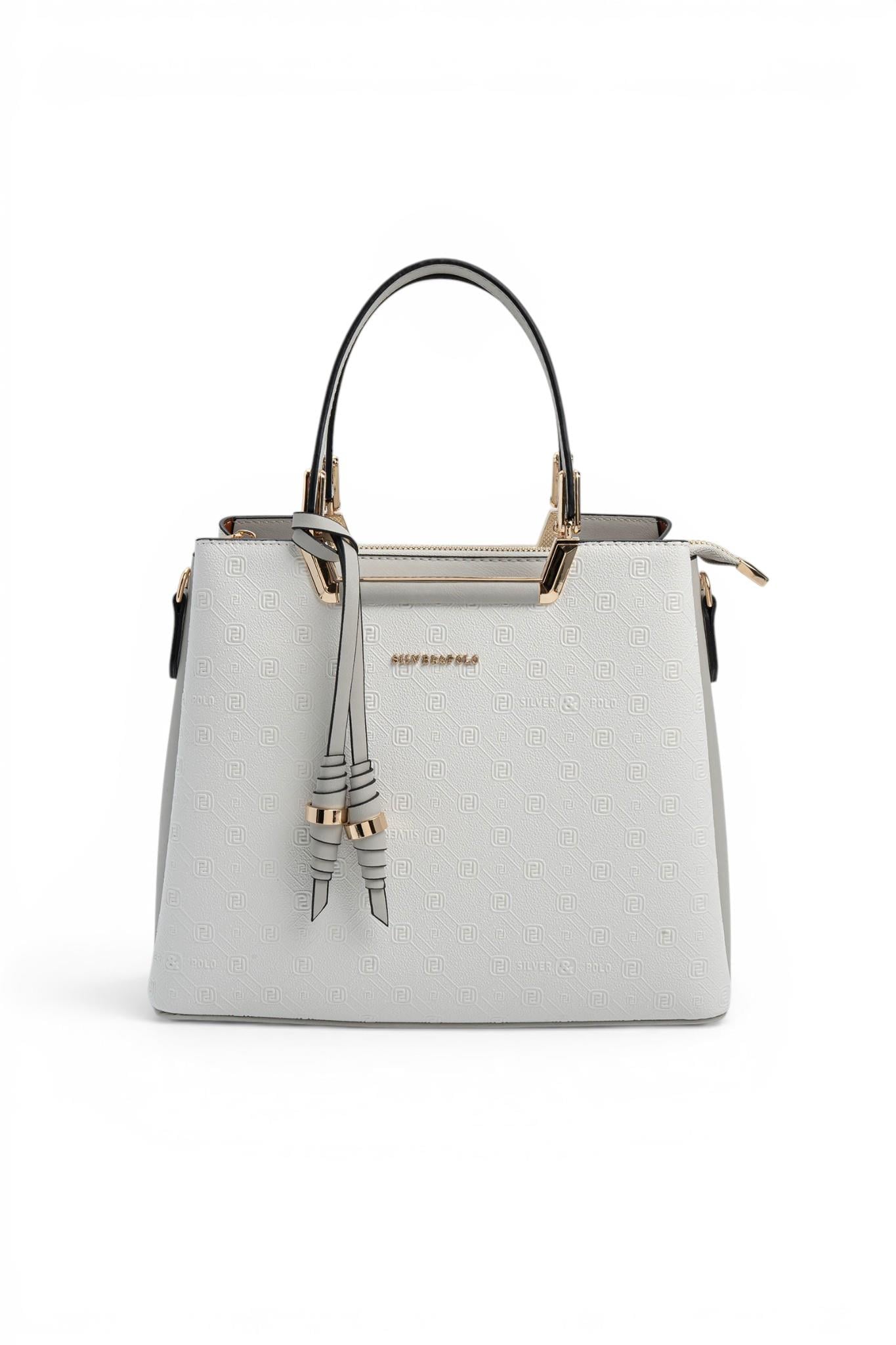 SP969-M46Silver & PoloEl ÇantasıSilver & Polo SP969 Kadın El Çantası Beyaz-A.Gri