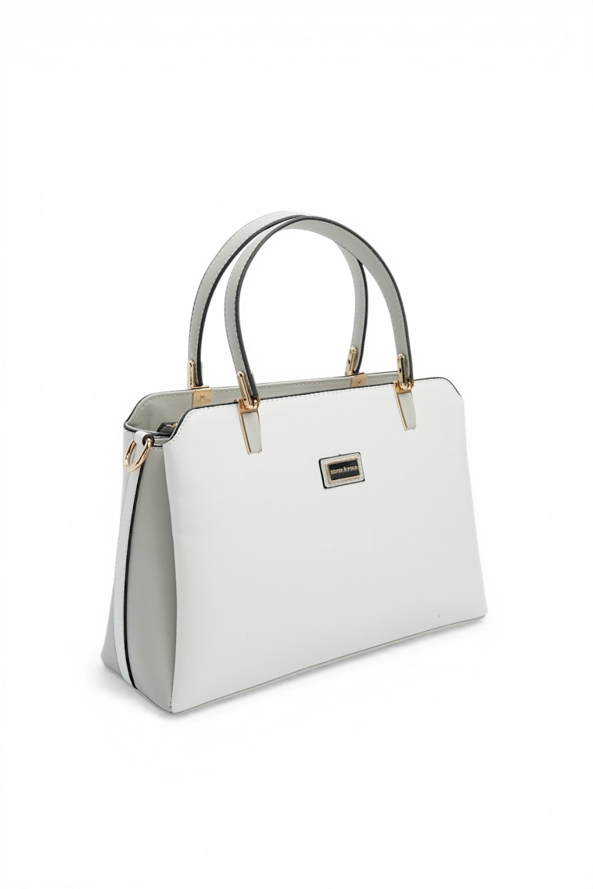 SP9721-M105Silver & PoloEl ÇantasıSilver & Polo SP9721 Kadın El Çantası Beyaz-A.Gri