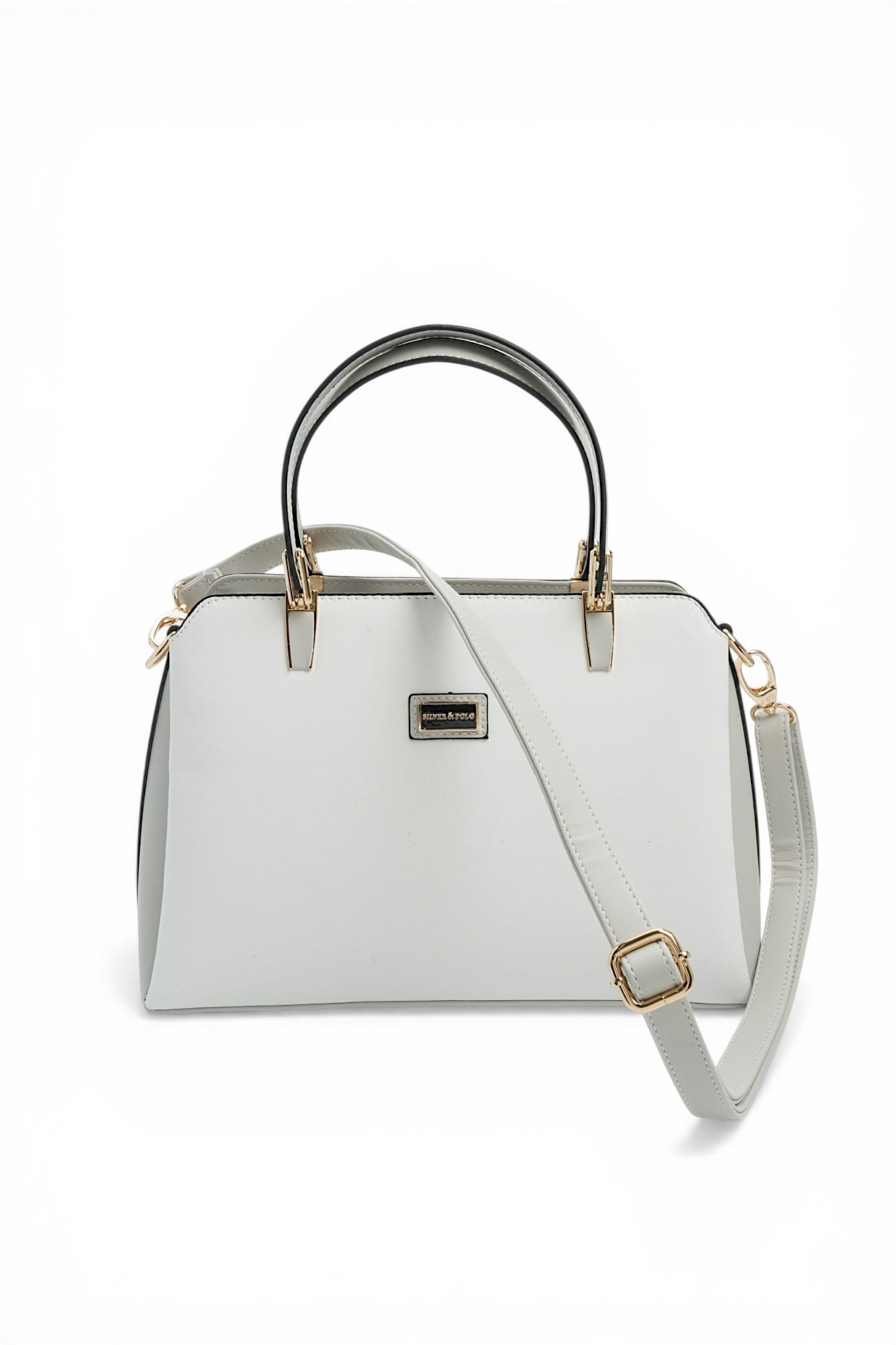 SP9721-M105Silver & PoloEl ÇantasıSilver & Polo SP9721 Kadın El Çantası Beyaz-A.Gri
