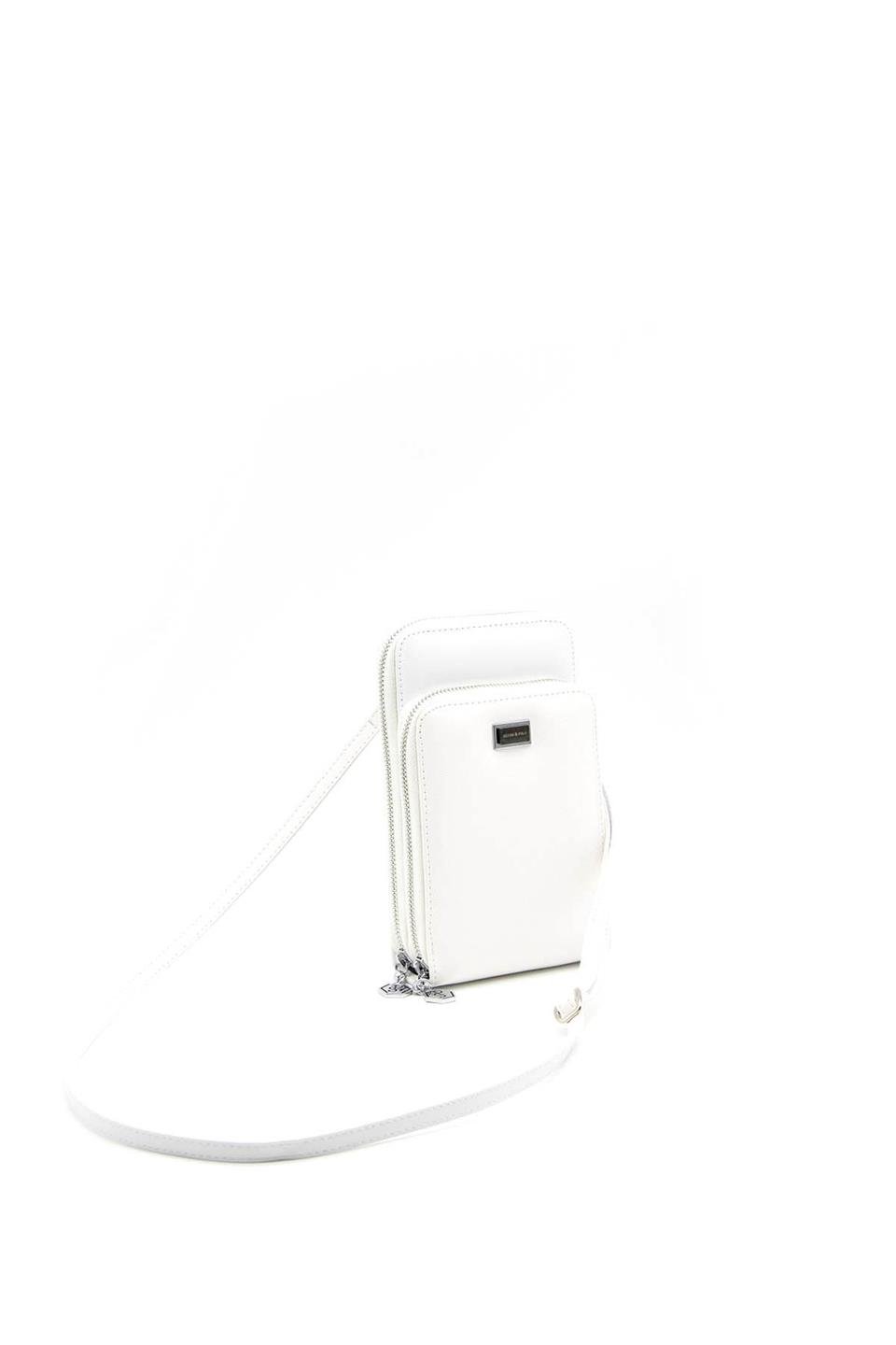 Kadın Askılı Cüzdan Beyaz - Beyaz SP1011 Silver & Polo