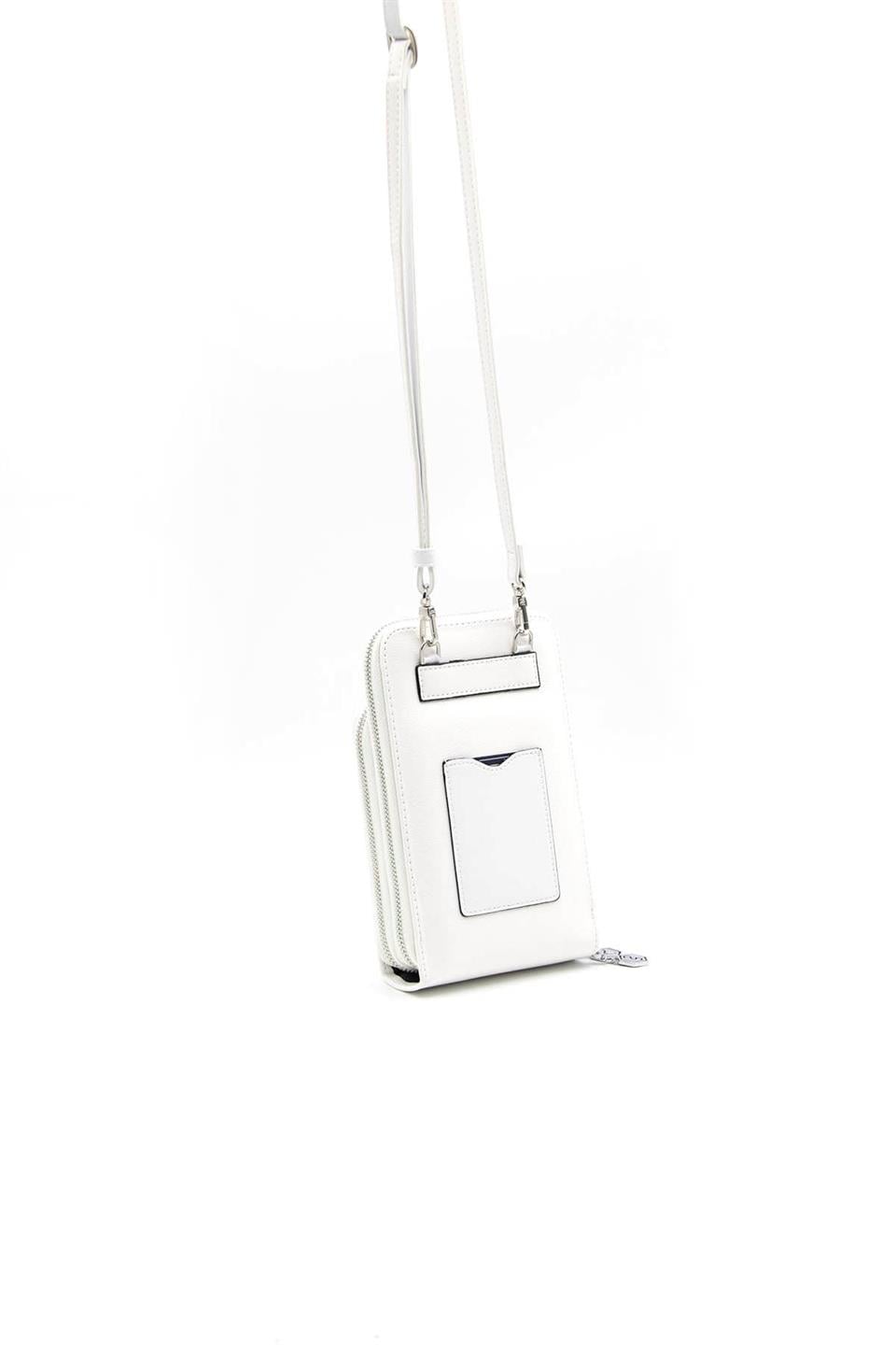 Kadın Askılı Cüzdan Beyaz - Beyaz SP1011 Silver & Polo
