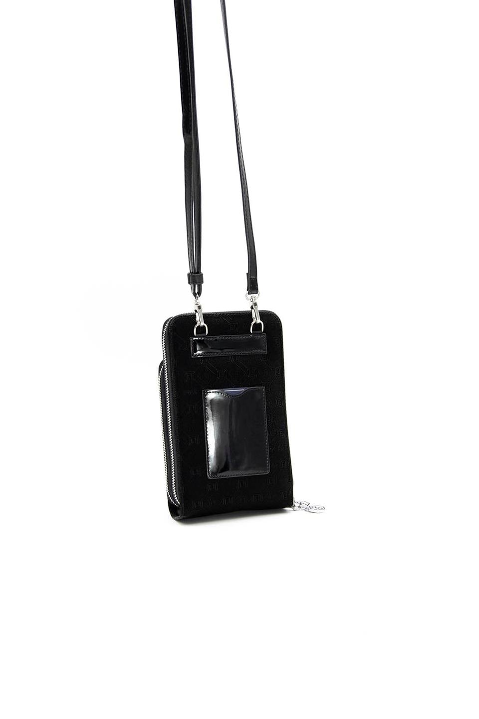 Kadın Askılı Cüzdan Siyah - Siyah SP1011 Silver & Polo