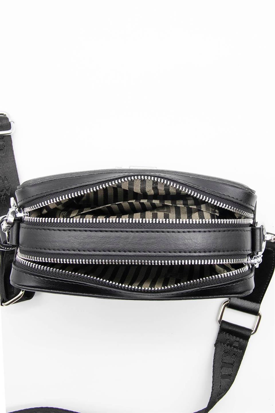 Kadın Çapraz Çanta Bej - A.Taba SP1078 Silver & Polo