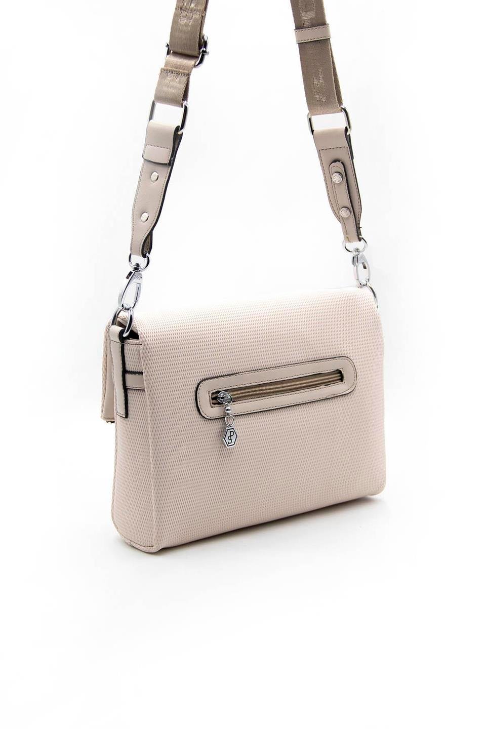 Kadın Çapraz Çanta Bej - Bej SP963 Silver & Polo