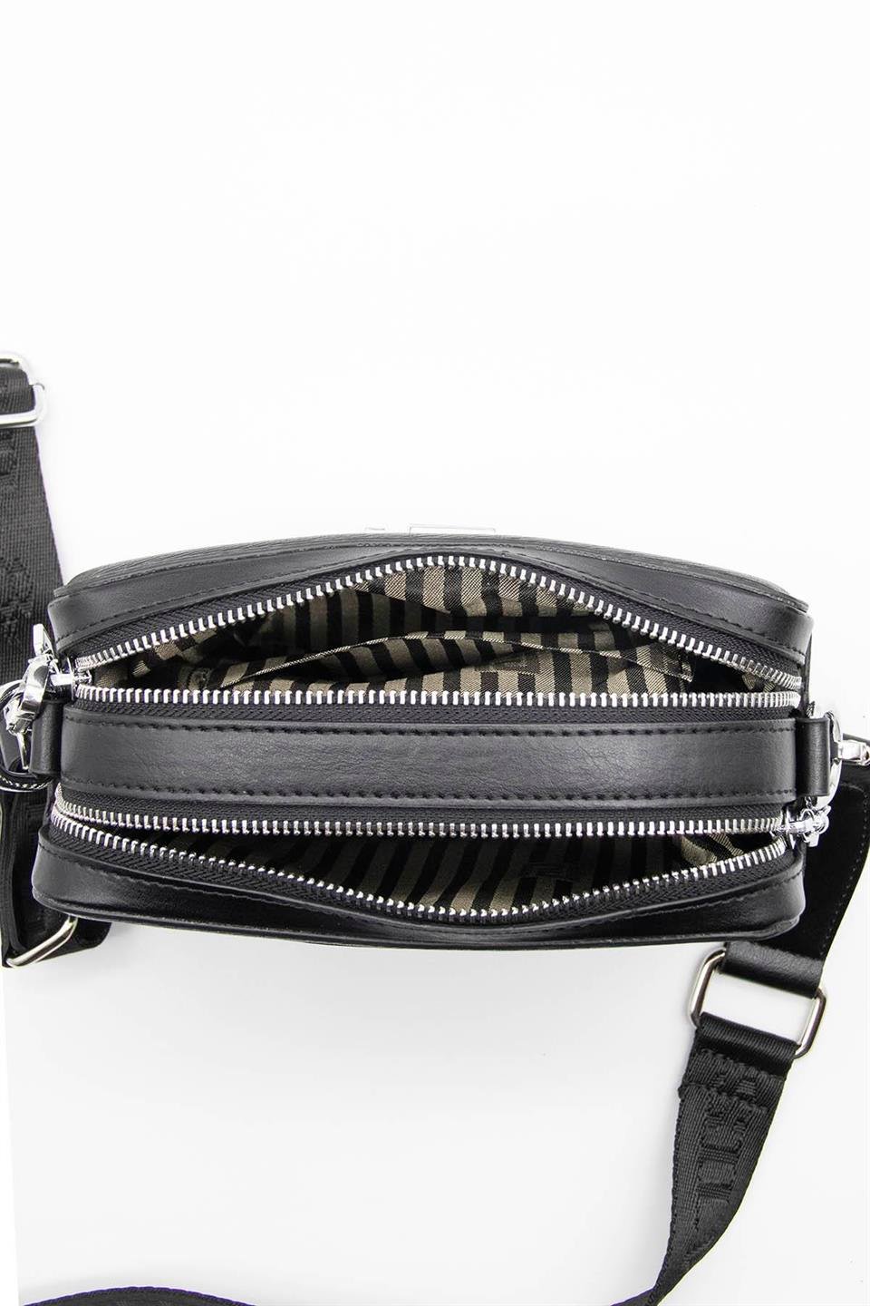 Kadın Çapraz Çanta Bej - Taba SP1078 Silver & Polo