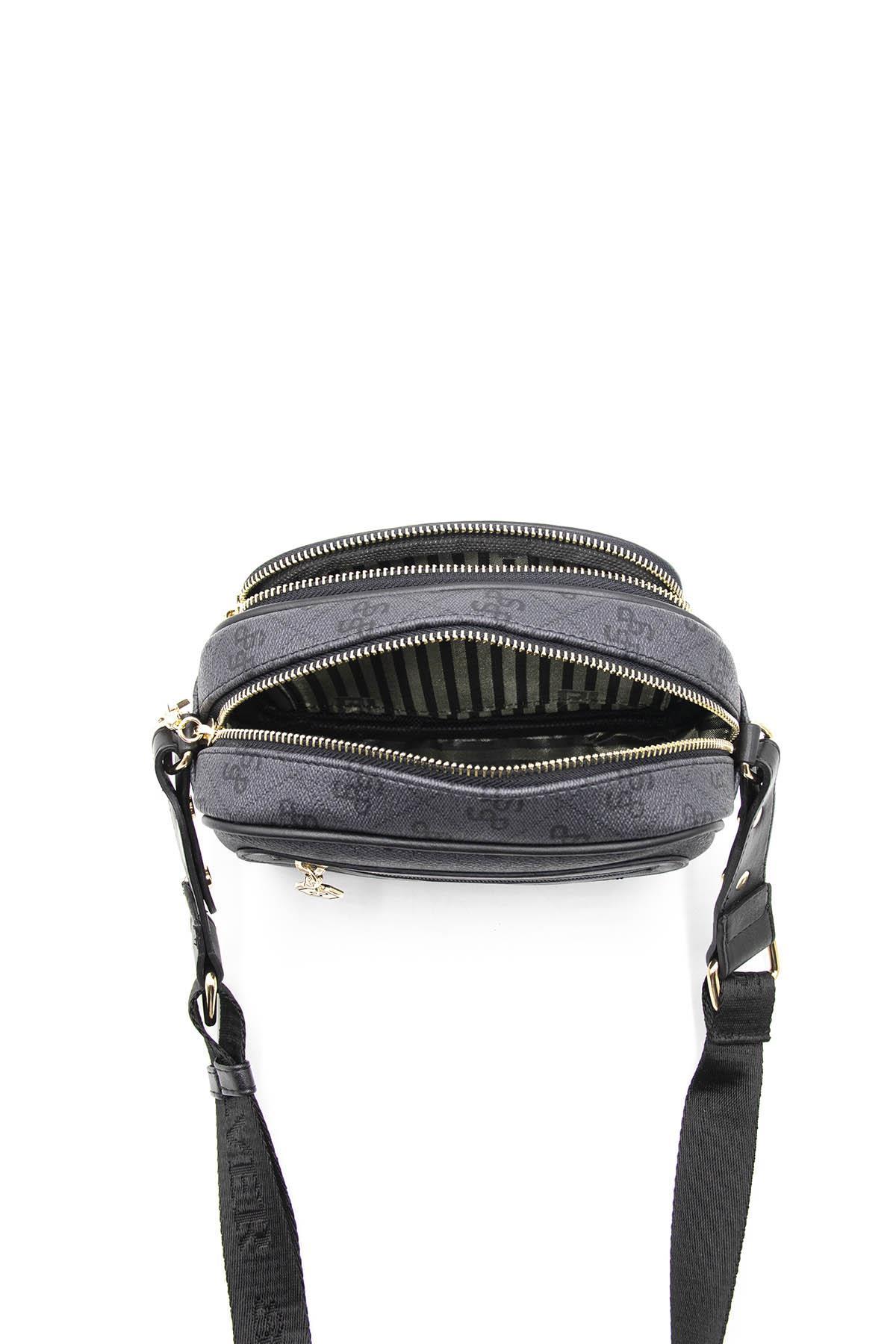 Kadın Çapraz Çanta Bej - Taba SP1111 Silver & Polo