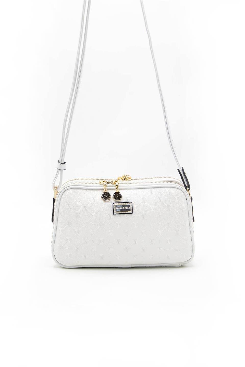 Kadın Çapraz Çanta Beyaz - Beyaz SP899 Silver & Polo