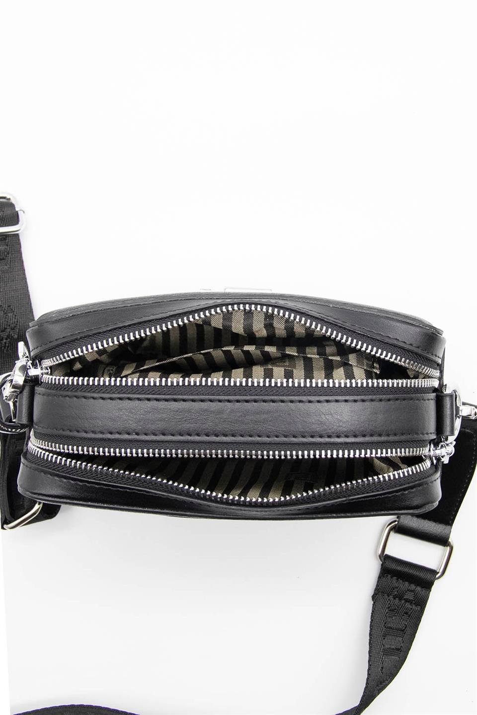 Kadın Çapraz Çanta Siyah - Siyah SP1078 Silver & Polo